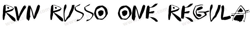 RVN Russo One Regula字体转换 RVN Russo One Regula字体转换